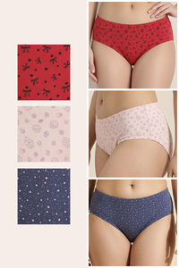 Zivame Regular Rise Full Coverage Hipster Panty (Pack of 3) - Multicolor — thumbnail 2